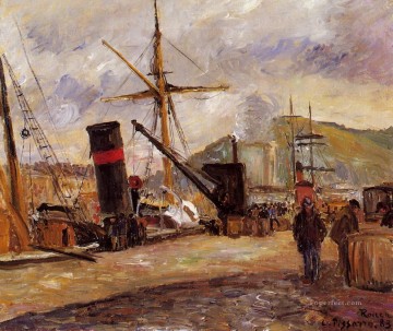 カミーユ・ピサロ Painting - 蒸気船 1883年 カミーユ・ピサロ